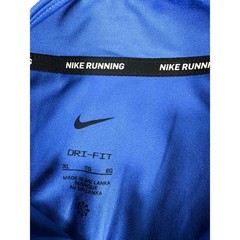Nike Running Dri-FIT 1/4 Zip Pullover Womens XL Blue Lightweight Logo DH4951-493