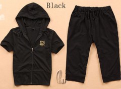 AU SELLER 2Pcs Girls Womens tracksuits Gojjing Sports Hooded Top+Pants Set ju005