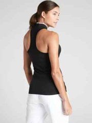 Athleta Momentum Polo Tank-White- Size S-NWOT