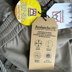 NWT Avalanche Women Pant Sz LG 4 Way Stretch 5 Pocket 50+ Sun Protection MSRP$98