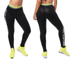 Zumba For Zumba Lovers Ankle Leggings ~ Bold Black ~ XS, S, M, L, XL, XXL