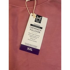 Members Mark Womens Sandwash Crewneck Pullover and Jogger Set Pink XXL NWT