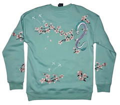 Her Universe Studio Ghibli Spirited Away Haku Cherry Blossoms Crewneck Unisex MD