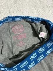 Y2K vtg PINK Women’s Yoga Pants XS Gray Blue Foldover Waist Logo Flare