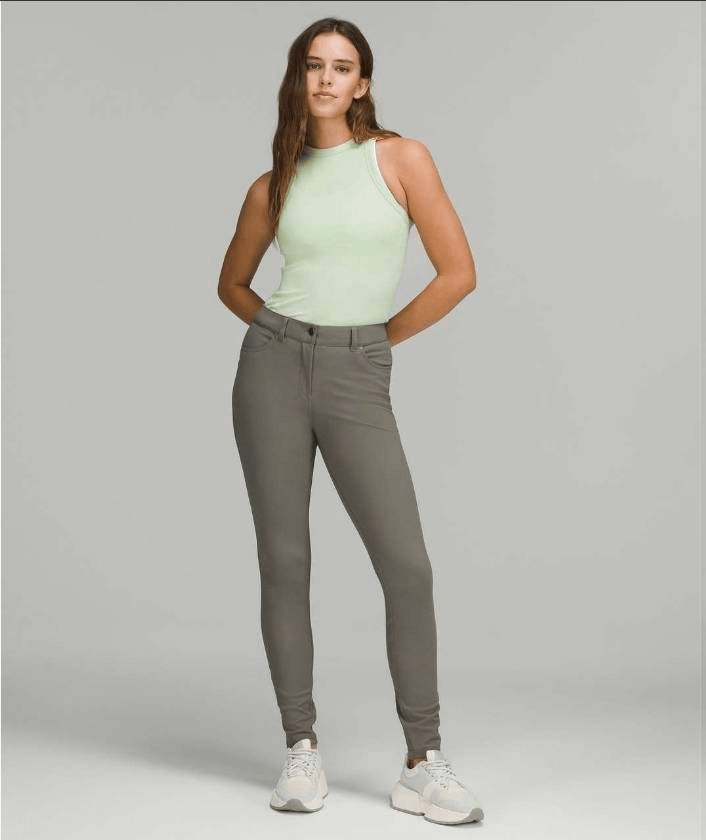 Lululemon Pants Womens 33 US 14 City Sleek Slim Fit 5 Pocket High Rise Athleticw