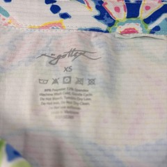 G Lifestyle by Gottex Petra Paisley Sleeveless Golf Polo Top XS Periwinkle NWT
