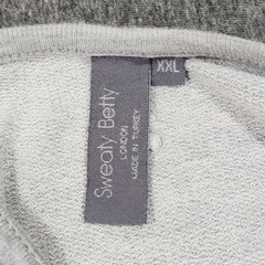 Sweaty Betty London Sweatshirt XXL Women Gray Modal Cotton Thumbhole Athleisure