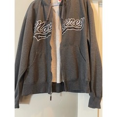 GoGo Sports Monterey California Zip Up Hoodie Gray Embroidered XXL Womens