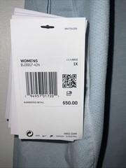 NIKE YOGA TRAINING BLUE BREATHABLE KNIT LOOSE FIT TANK TOP PLUS SIZE 1X NWT $50