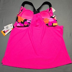 ZeroXposur Pink Tank NEW $44 Stretch Sporty 2-In-One Activewear Top Women Size S