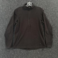 REI Pullover Women’s Medium Black Fleece Half 1/2 Zip Hiking Lightweight Warm