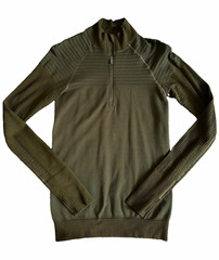 lululemon Women’s Green 1/4 Zip Mock Neck Stretch Pullover Top Size 4