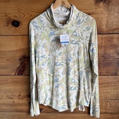 Patagonia Tropic Comfort Natural Sun Top Womens M UPF 40 Gaiter Neck Shirt {yyy}