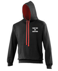 Custom Printed AWDis Varsity Hoodie Your Text Logo Gym Workouts Training Sports