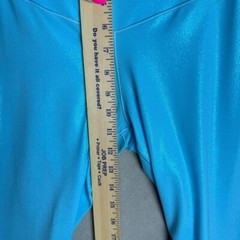 Offline By Aerie Real Me Crop High Rise Yoga Pants Blue Shine size L