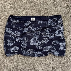 Tommy Bahama Floral Swim Skort Navy White Size Medium