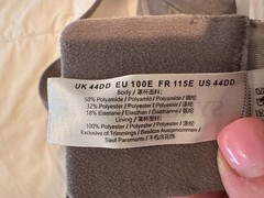 High Support Plus Size Gray Sports Bra Size 44DD New w/out tags