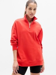 ATHLETA Forever Fleece 1/4 Zip Sweatshirt NWT – SMALL Cardinal #891664