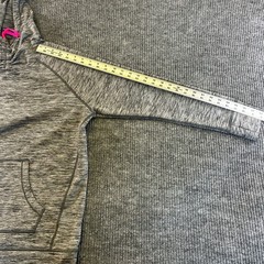 Marc New York Performance Womens Grey Space Dye Pullover Hoodie Thumbholes L