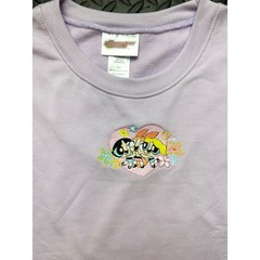 Powerpuff Girls Jerry Leigh Purple Embroidered Sweatshirt XXL