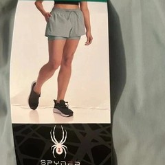 Spyder Women’s 4-Way Stretch with Pockets Active Shorts, True Sage, Size XL