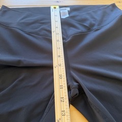 Garage Black Crossover V-Waist Flare Yoga Pants Leggings Y2K Athleisure Large
