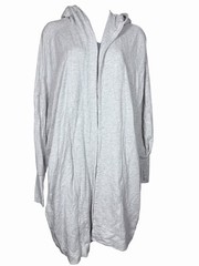 Athleta Women Mantra Wrap Hoodie Gray Cardigan Oversized Sweater Athleisure XS