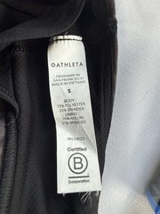 Athleta Women’s Sports Bra S Black Gray Crossback Pullover Wireless