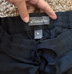Eddie Bauer womens XS black stretch athletic leisure hiking pants