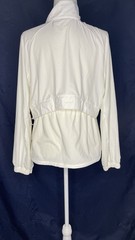 Lululemon Stretch Ripstop Run Jacket Womens M White 1/2 Zip Stretch Vented 8