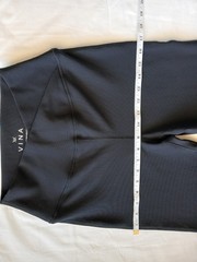 VINA Rib Sandy Crossover Flare Pant Women’s Black L Regular Pull-On Stretch