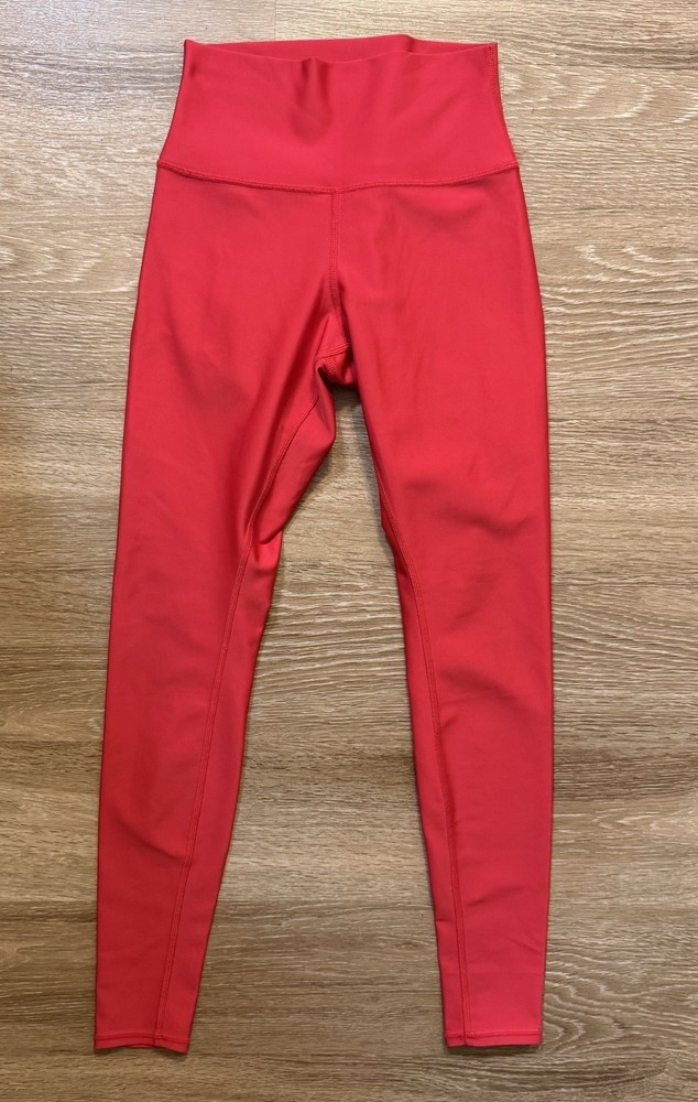 Alo Yoga Airlift 7/8 High Waisted Leggings Pants Bright Red Small