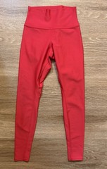 Alo Yoga Airlift 7/8 High Waisted Leggings Pants Bright Red Small