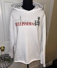 Walt Disney World Epcot Italy Pavilion Minnie Mouse Polka Dot Hoodie, Size Med