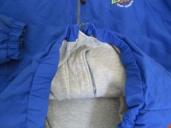 Yogi Bear’s Jellystone Camp Blue Nylon Hooded Pockets Lined Jacket- Unisex Lg.
