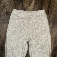 Gymshark Fleur Texture Leggings Women’s High-Rise Khaki Green Full Length Size S