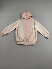 Zara Women Athletic Hoodie Jacket XS Multicolor Full Zip Pockets Logo Activewear