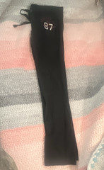 Aéropostale Women’s Black Solid Drawstring Elastic Waist Sweatpants Pants M
