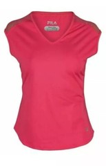 FILA Women’s Illusion Cap Sleeve Top Pink Coral Spice Sz M More Sizes See Descr