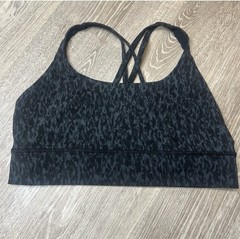 Lululemon Wild Thing Camo Energy Sports Bra Strappy Back Size 12