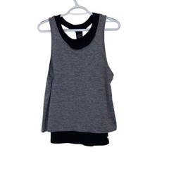 Champion Bundle Duodry Layered Tank Tops Workout Activewear Gray Black Size M