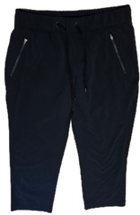 Eddie Bauer Pants Womens Medium Black Outdoor Activewear Drawstring Waist 33 in