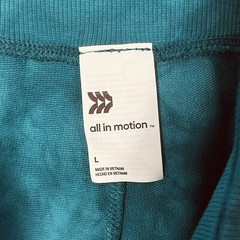 All In Motion Jogger Pants Womens Large Ultra Soft Wide Waistband Blue Tie-Dye