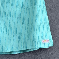 RipSkirt Hawaii Womens Skirt Large Teal Dotted Stripe Wrap Quick Dry Performance