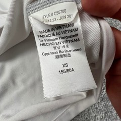 Marmot Womens C55780 1/4 Zip Pullover White Gray Activewear XS Hike Camp Run