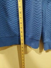 Adidas Originals Women’s Blue Quilted Zip Up Jacket Sz Medium Sports Logo Bold