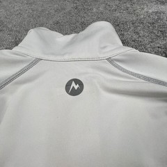 Marmot Womens C55780 1/4 Zip Pullover White Gray Activewear XS Hike Camp Run