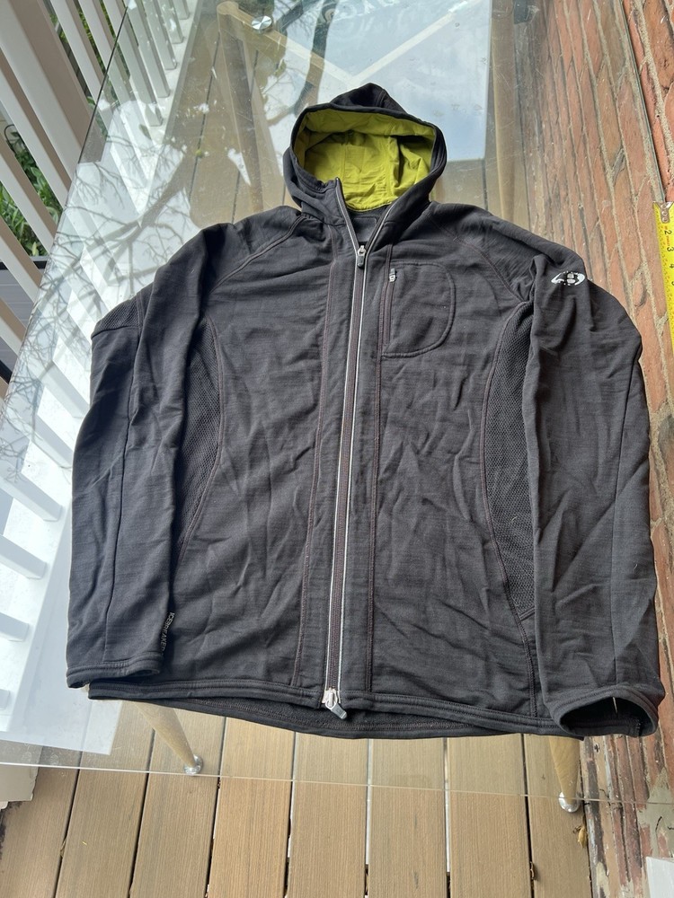 Icebreaker Women’s Quantum GT 260 Full Zip Hoodie Merino Wool Black L Large $250