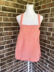 Athleta 100% Linen Tank Voyager Women’s Small Top Orange Sleeveless Straps