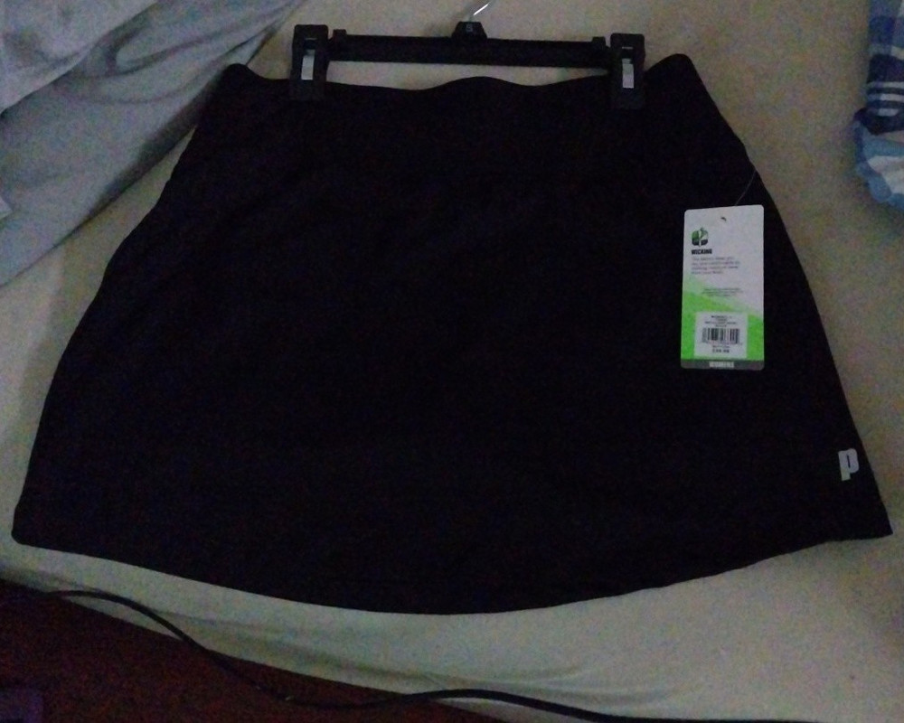 Prince Women’s Tennis Match Skirt S-XL Black Moisture Wicking WPT17200